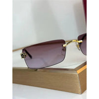 '- Cartier CT0598S 001 Première de Cartier Rectangle Shape Sunglasses NEW 🐆