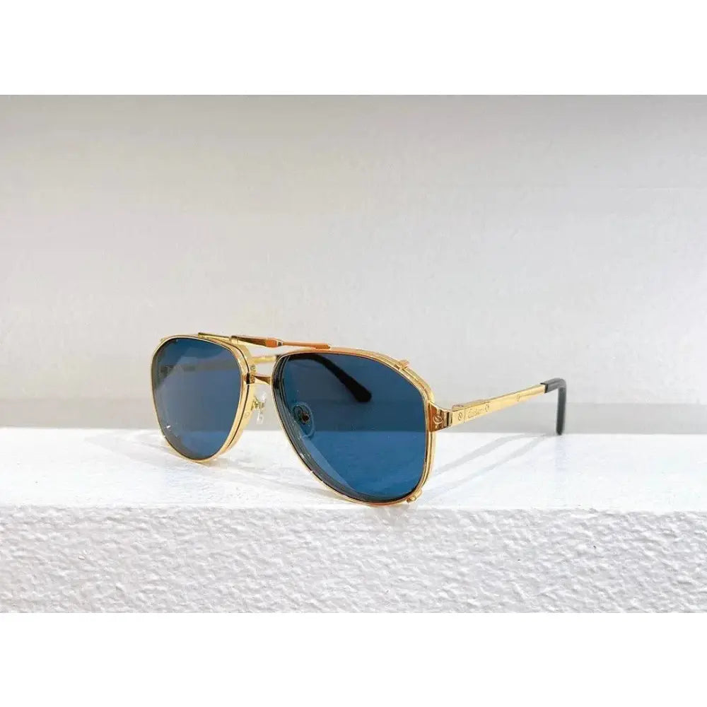 CARTIER Double Frame Aviator CAA 0635S Men's Sunglasses ✨