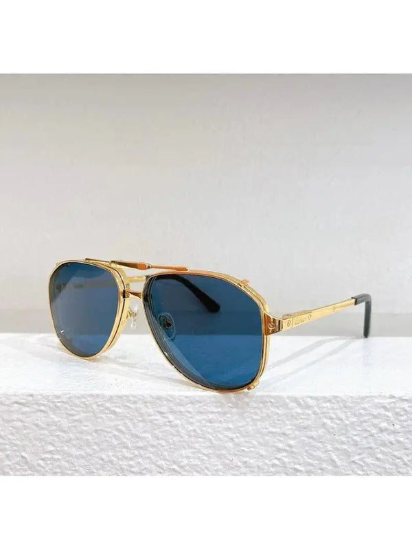 CARTIER Double Frame Aviator CAA 0635S Men's Sunglasses ✨