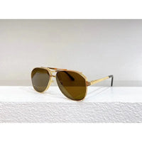 CARTIER Double Frame Aviator CAA 0635S Men's Sunglasses ✨