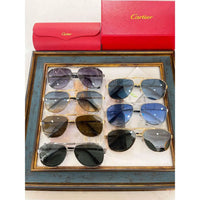 CARTIER Double Frame Aviator CAA 0635S Men's Sunglasses ✨