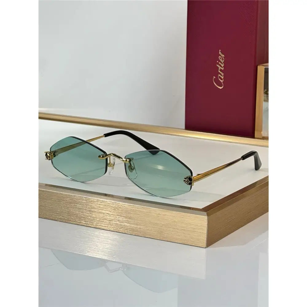 Cartier Eyewear Tiger Head Panthere CT0433S 001 Sunglasses  🐆
