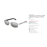 CARTIER Lens Buffalo Horn 60MM-140MM Men's Sunglasses CT 0031RS 001 ✨