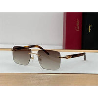 CARTIER Lens Buffalo Horn 60MM-140MM Men's Sunglasses CT 0031RS 001 ✨