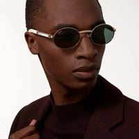 Cartier Première Round-Frame Gold-Tone and Wood CT0464S Sunglasses 🐆 $3500
