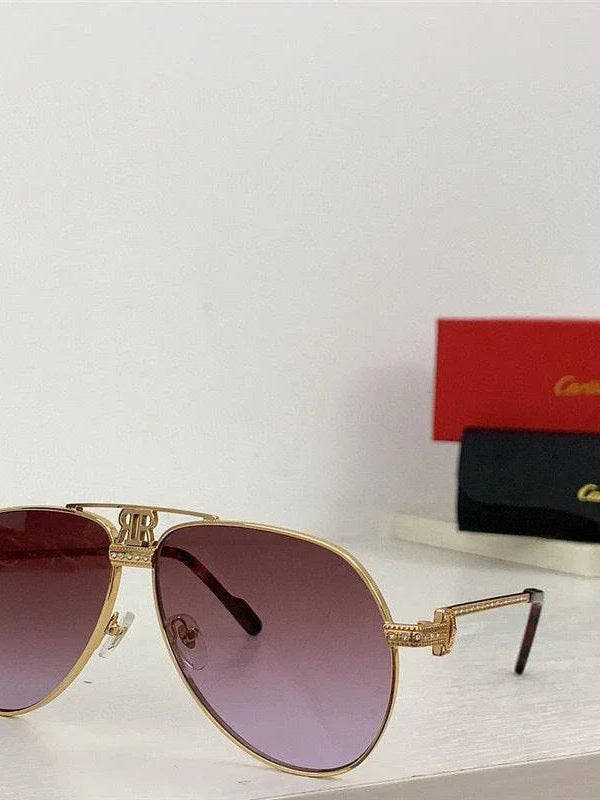 Cartier Santos Vendome Diamond Vintage Style Sunglasses 62mm 💎