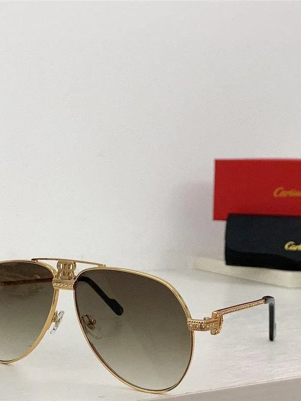 Cartier Santos Vendome Diamond Vintage Style Sunglasses 62mm 💎