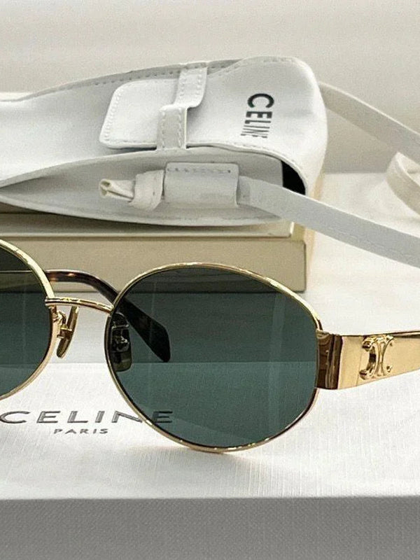 CELINE ovals Triomphe Metal 01 CL40235U 30N Sunglasses ✨
