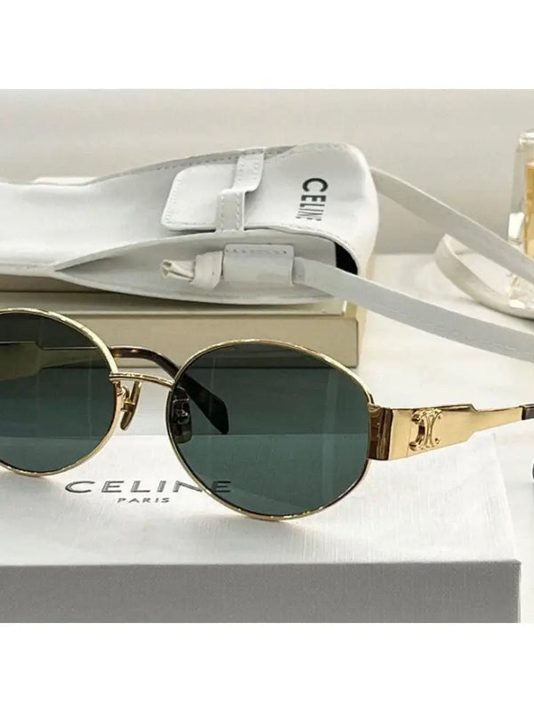 CELINE ovals Triomphe Metal 01 CL40235U 30N Sunglasses ✨