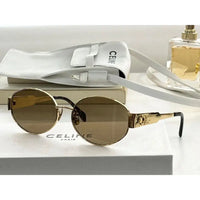 CELINE ovals Triomphe Metal 01 CL40235U 30N Sunglasses ✨