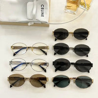 CELINE ovals Triomphe Metal 01 CL40235U 30N Sunglasses ✨