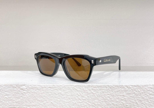 CELINE Rectangular Cat Eye Sunglasses CL40058I Black Women's Sunglasses ✨