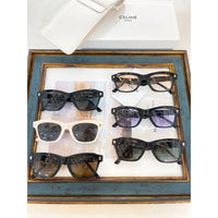 CELINE Rectangular Cat Eye Sunglasses CL40058I Black Women's Sunglasses ✨