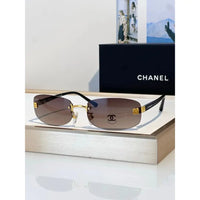 CHANEL 4067 Purple Rimless Women Sunglasses Square Chanel Eyewear  🖤
