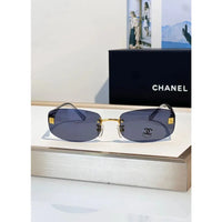 CHANEL 4067 Purple Rimless Women Sunglasses Square Chanel Eyewear  🖤