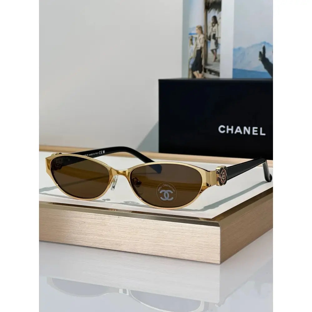 CHANEL 4166 Camellia Rectangle Sunglasses Eyewear  🖤