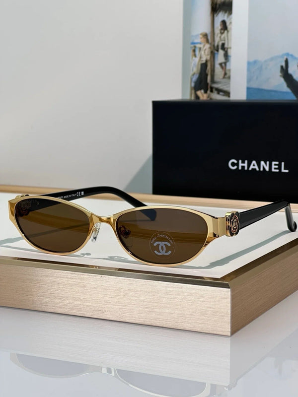 CHANEL 4166 Camellia Rectangle Sunglasses Eyewear  🖤