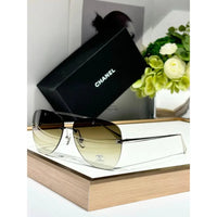 CHANEL 4285T  Aviator Pilot Women's Titanium Sunglasses  ✨$910