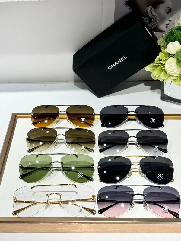 CHANEL 4285T  Aviator Pilot Women's Titanium Sunglasses  ✨$910