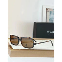 CHANEL 5043 Coco Mark Sunglasses Brown 55mm Square Chanel Eyewear  🖤