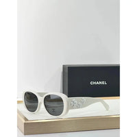 CHANEL 5113 Black Sunglasses W/ 3D Flower Side Detail   🖤