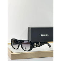 CHANEL 5113 Black Sunglasses W/ 3D Flower Side Detail   🖤