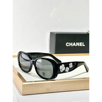CHANEL 5113 Black Sunglasses W/ 3D Flower Side Detail   🖤