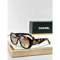 CHANEL 5113 Black Sunglasses W/ 3D Flower Side Detail   🖤