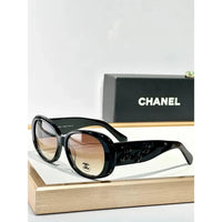 CHANEL 5113 Black Sunglasses W/ 3D Flower Side Detail   🖤