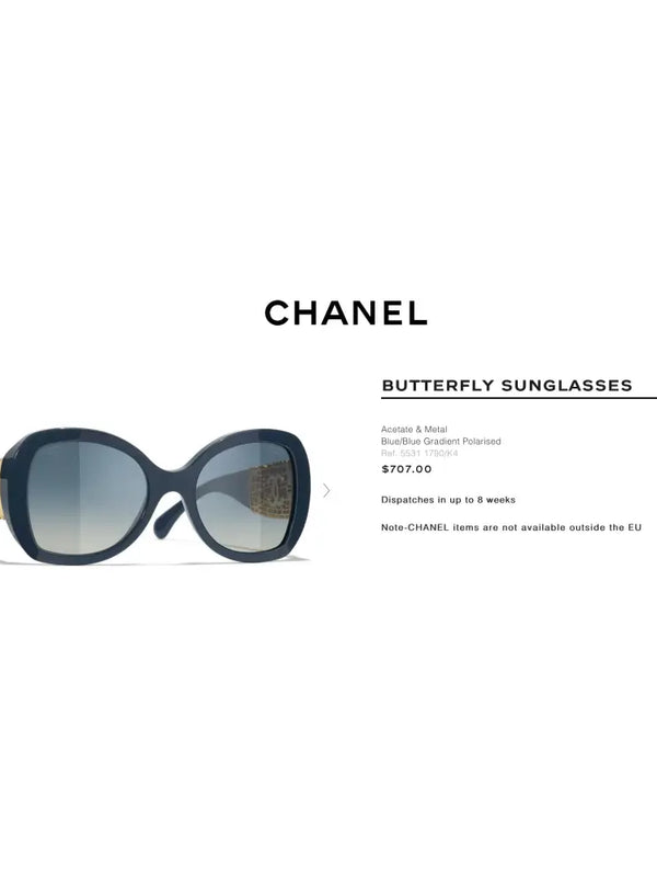 CHANEL 5135 Butterfly Sunglasses  ✨$770