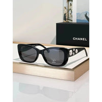 CHANEL 5186A Sunglasses W/ 3D Flower Side Detail   🖤