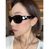 CHANEL 5186A Sunglasses W/ 3D Flower Side Detail   🖤