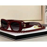 CHANEL 5488 C622/T8 Rectangle Women's Acetate Sunglasses  ✨