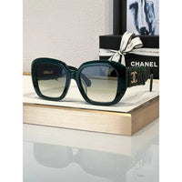 CHANEL 5512 Square Sunglasses Acetate & Tweed Black & Gold frame 6 Colors ✨
