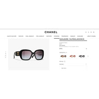 CHANEL 5512 Square Sunglasses Acetate & Tweed Black & Gold frame 6 Colors ✨