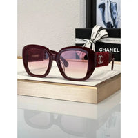 CHANEL 5512 Square Sunglasses Acetate & Tweed Black & Gold frame 6 Colors ✨