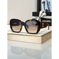 CHANEL 5512 Square Sunglasses Acetate & Tweed Black & Gold frame 6 Colors ✨
