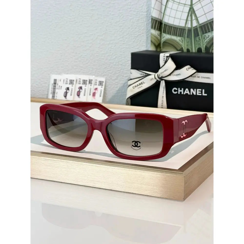 CHANEL 5526 Rectangle SUNGLASSES Acetate Black  🖤