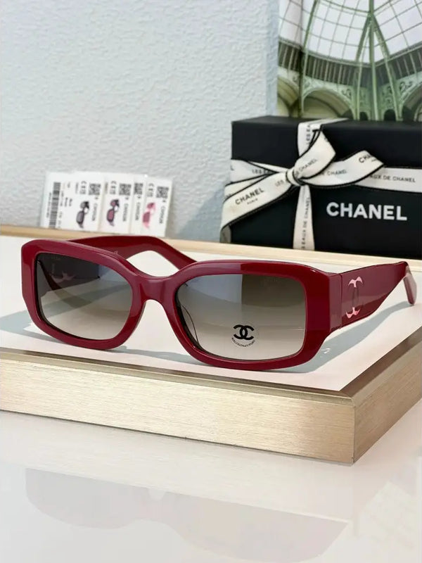 CHANEL 5526 Rectangle SUNGLASSES Acetate Black  🖤