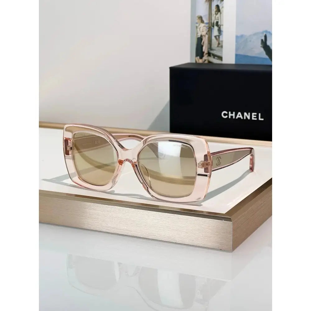 CHANEL 9173  Square Sunglasses - Silver Pink Mirror - Chanel Eyewear  🖤