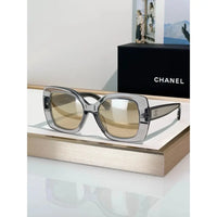 CHANEL 9173  Square Sunglasses - Silver Pink Mirror - Chanel Eyewear  🖤