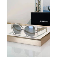 CHANEL 9173  Square Sunglasses - Silver Pink Mirror - Chanel Eyewear  🖤