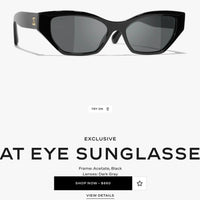 CHANEL 9186 EXCLUSIVE CAT EYE Sunglasses Chanel Eyewear 🖤