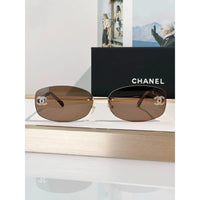 CHANEL 9561  Oval Sunglasses - Silver Pink Mirror - Chanel Eyewear  🖤