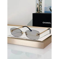 CHANEL 9561  Oval Sunglasses - Silver Pink Mirror - Chanel Eyewear  🖤