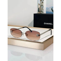 CHANEL 9561  Oval Sunglasses - Silver Pink Mirror - Chanel Eyewear  🖤
