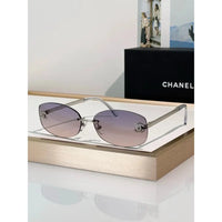 CHANEL 9561  Oval Sunglasses - Silver Pink Mirror - Chanel Eyewear  🖤