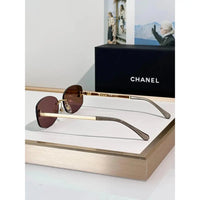 CHANEL 9561  Oval Sunglasses - Silver Pink Mirror - Chanel Eyewear  🖤