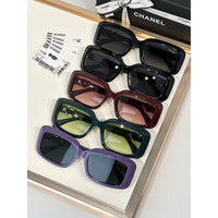 CHANEL Butterfly Rectangle 5520 C501/S4 Women's Sunglasses 🖤