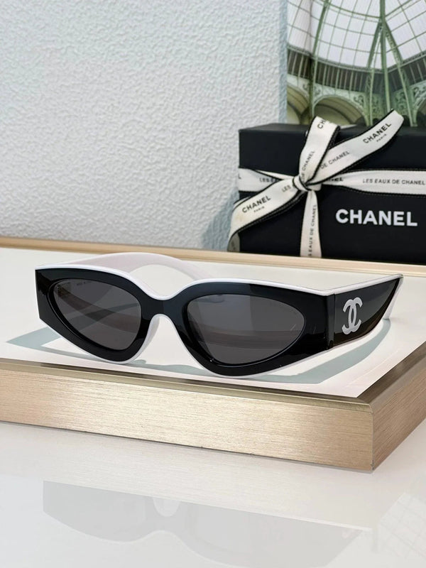 CHANEL Cat Eye Sunglasses CH6056 Women's Acetate Sunglasses  🖤